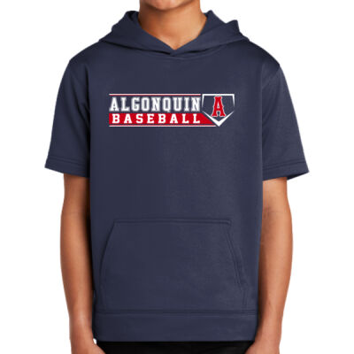 ABSA - Youth Sport Wick ® Fleece Short Sleeve Hooded Pullover Thumbnail