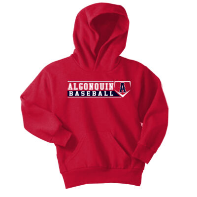 BASEBALL - Youth Core Fleece Pullover Hooded Sweatshirt Thumbnail